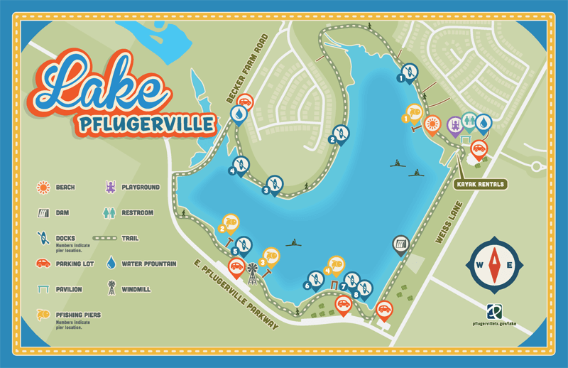 Lake Pflugerville park Map